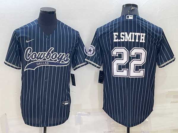 Men's Dallas Cowboys #22 Emmitt Smith Navy With Patch Cool Base Stitched Baseball Jersey,We sell and wholesale Men's Dallas Cowboys #22 Emmitt Smith Navy With Patch Cool Base Stitched Baseball Jersey on line form chian!